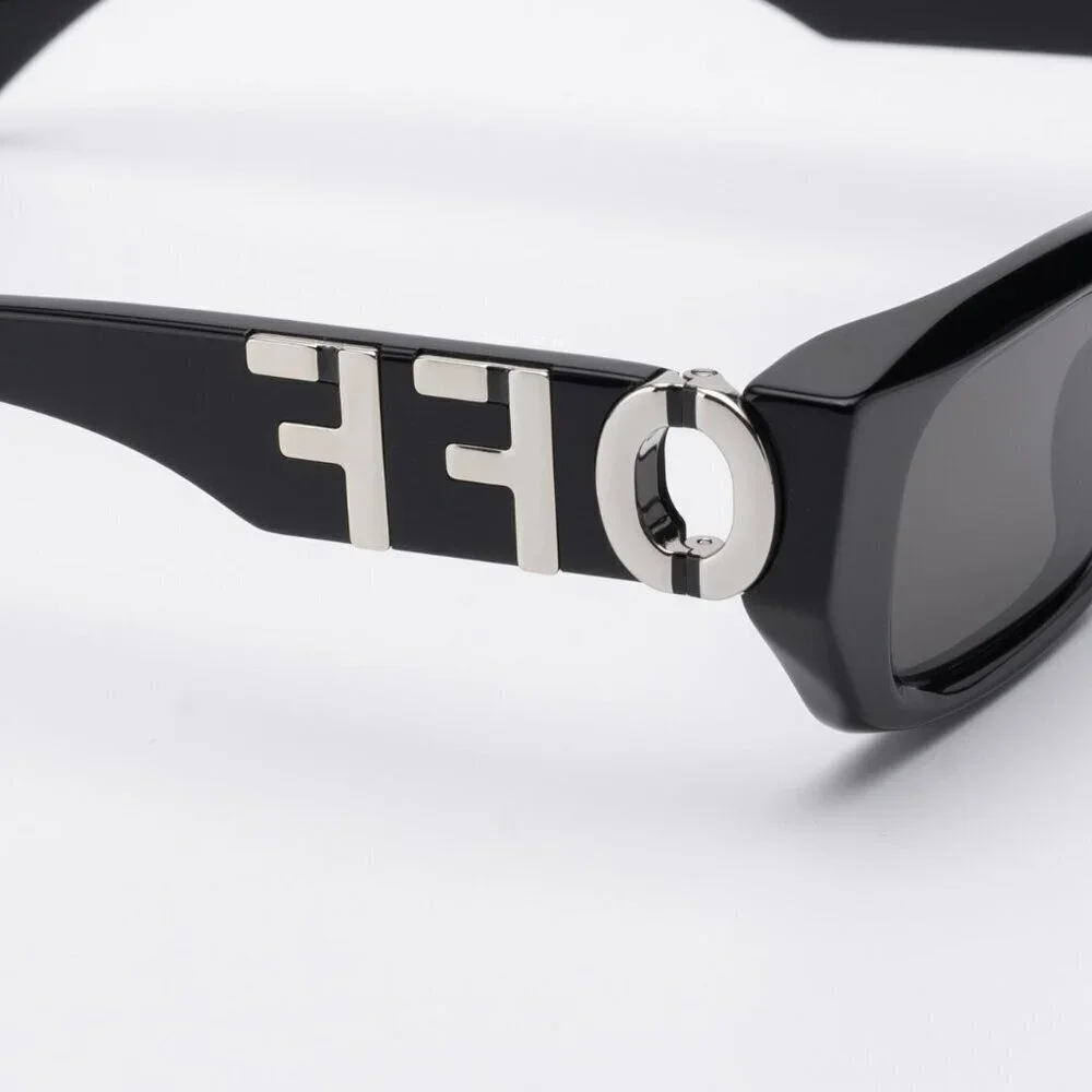 NWT Off-White Fillmore Black Rectangle 49mm Sunglasses